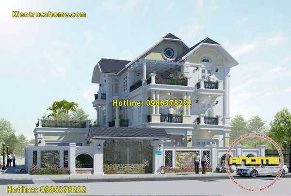 Mẫu thiết kế biệt thự đẹp tại Đà Nẵng AH20046(CĐT: Ông Tình- Đà Nẵng)