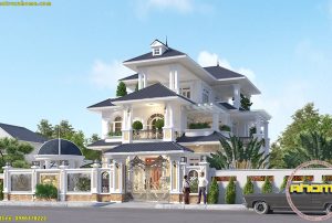 biet thu tan co dien chau au dep ah21016 biệt thự tân cổ điển