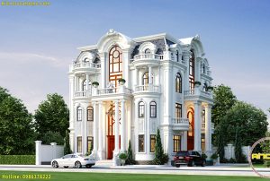 mau biet thu 4 tang co dien ah21028 biệt thự đơn lập