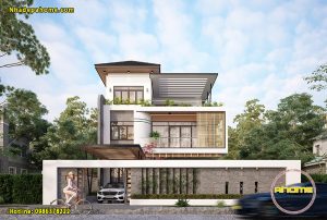 biet thu hien dai 3 tang tai can tho ah21032 biệt thự đơn lập