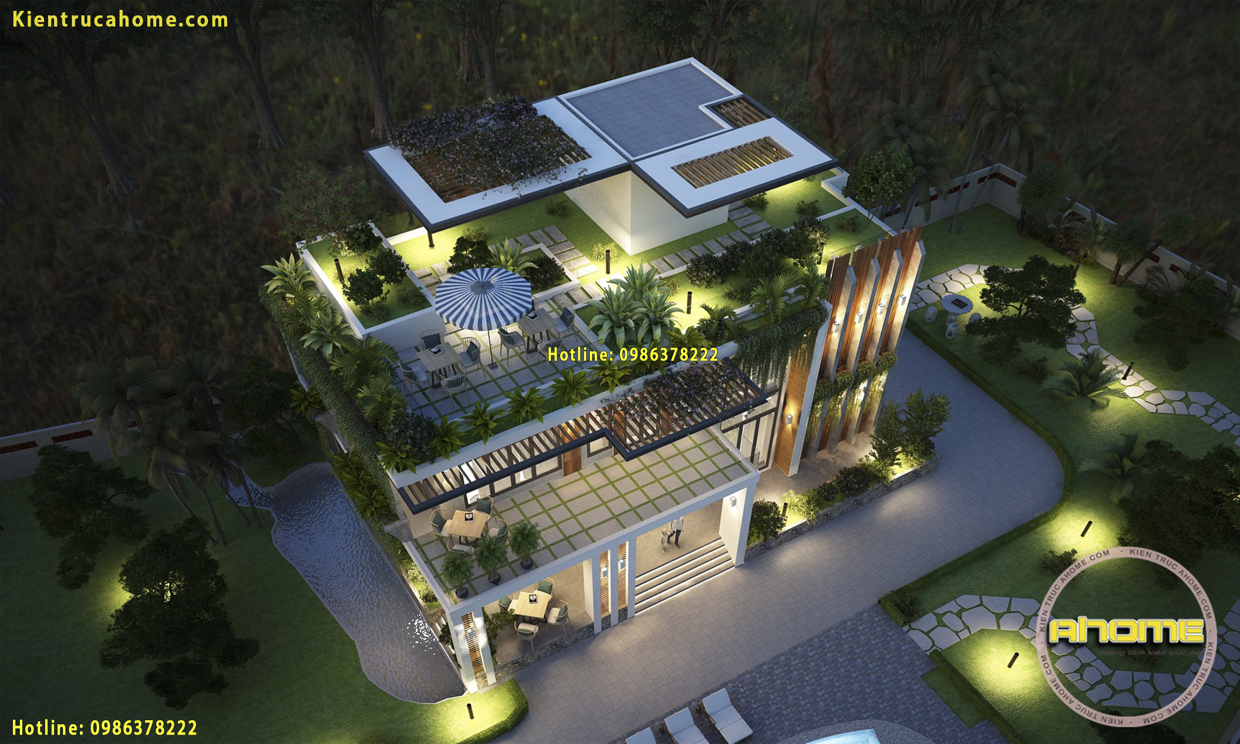 Thiết kế Villa nghỉ dưỡng 2 tầng tại Bắc Ninh 1