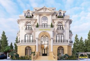 Biet thu 4 tang tan co dien Biệt thự 50 tỷ