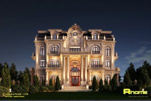 thiet ke biet thu phap Biệt thự 50 tỷ