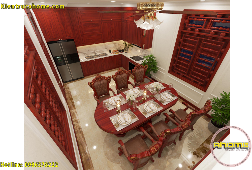 Mẫu nội thất gỗ cổ điển tại Hưng Yên NT20040 4 mau noi that go co dien nt20040 3a