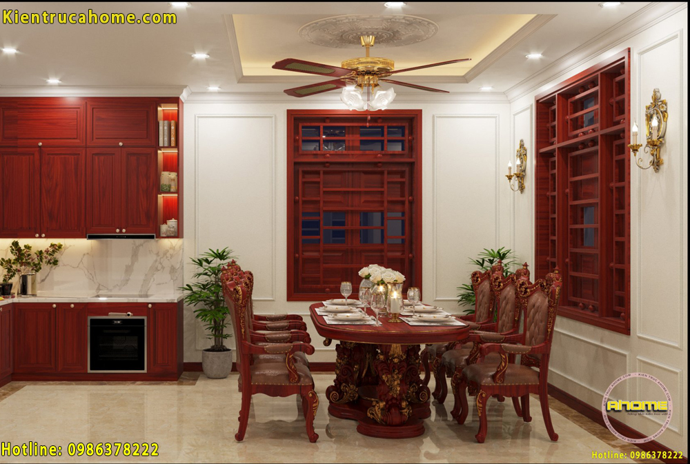Mẫu nội thất gỗ cổ điển tại Hưng Yên NT20040 5 mau noi that go co dien nt20040 3b