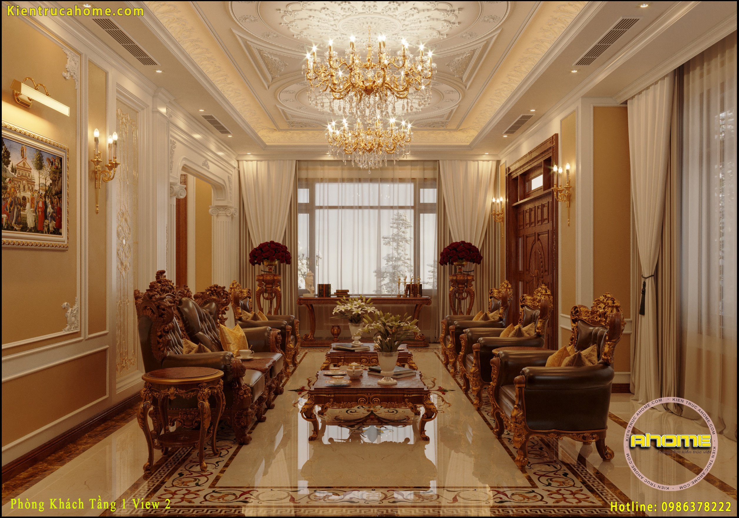 Nội thất cực sang trọng tân cổ điển NT20045 2 mau noi that tan co dien dep NT20045 2