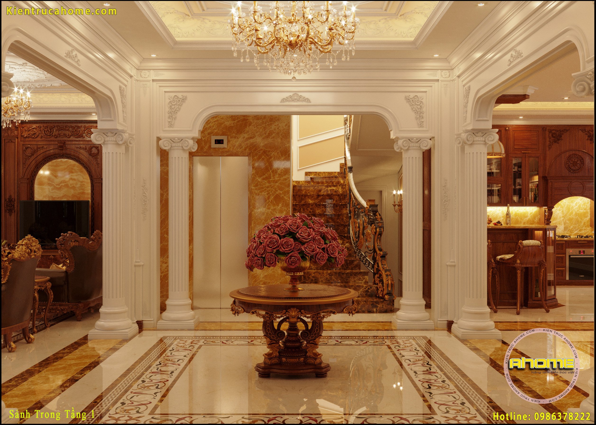 Nội thất cực sang trọng tân cổ điển NT20045 4 mau noi that tan co dien dep NT20045 4