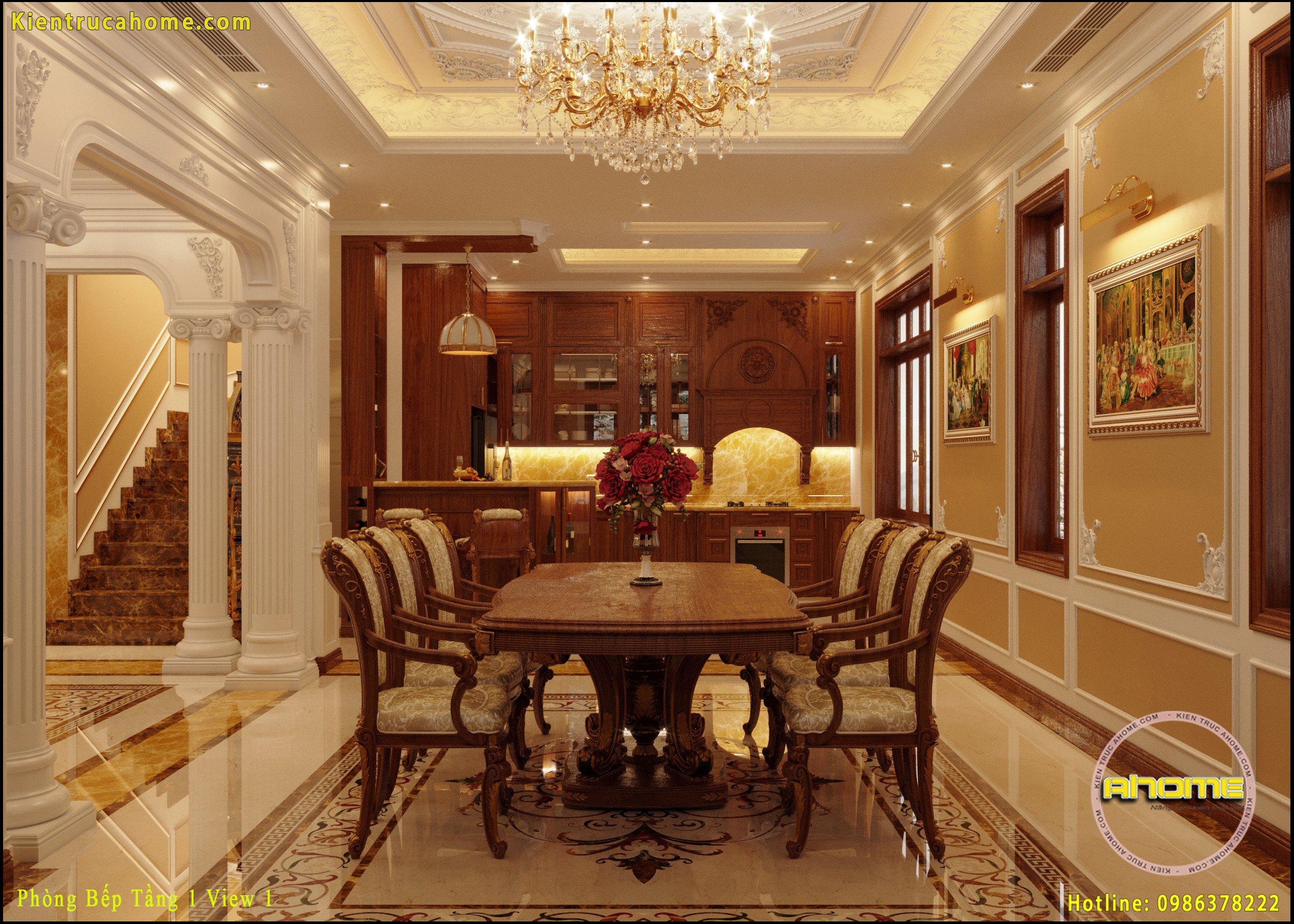 Nội thất cực sang trọng tân cổ điển NT20045 5 mau noi that tan co dien dep NT20045 5