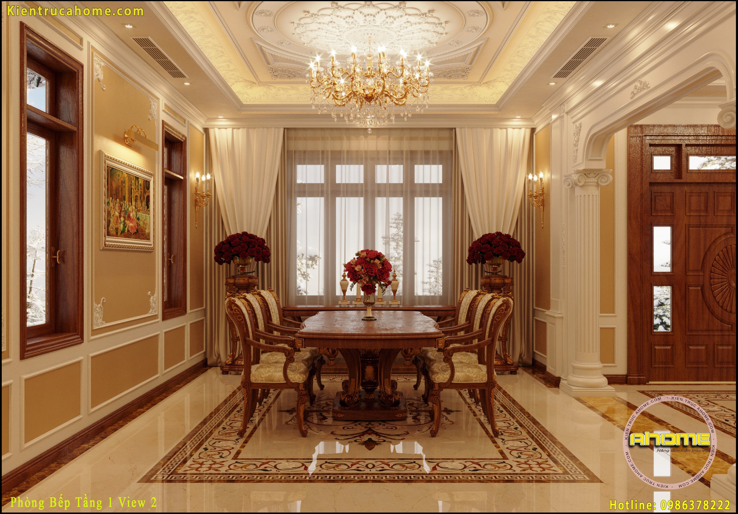 Nội thất cực sang trọng tân cổ điển NT20045 6 mau noi that tan co dien dep NT20045 6