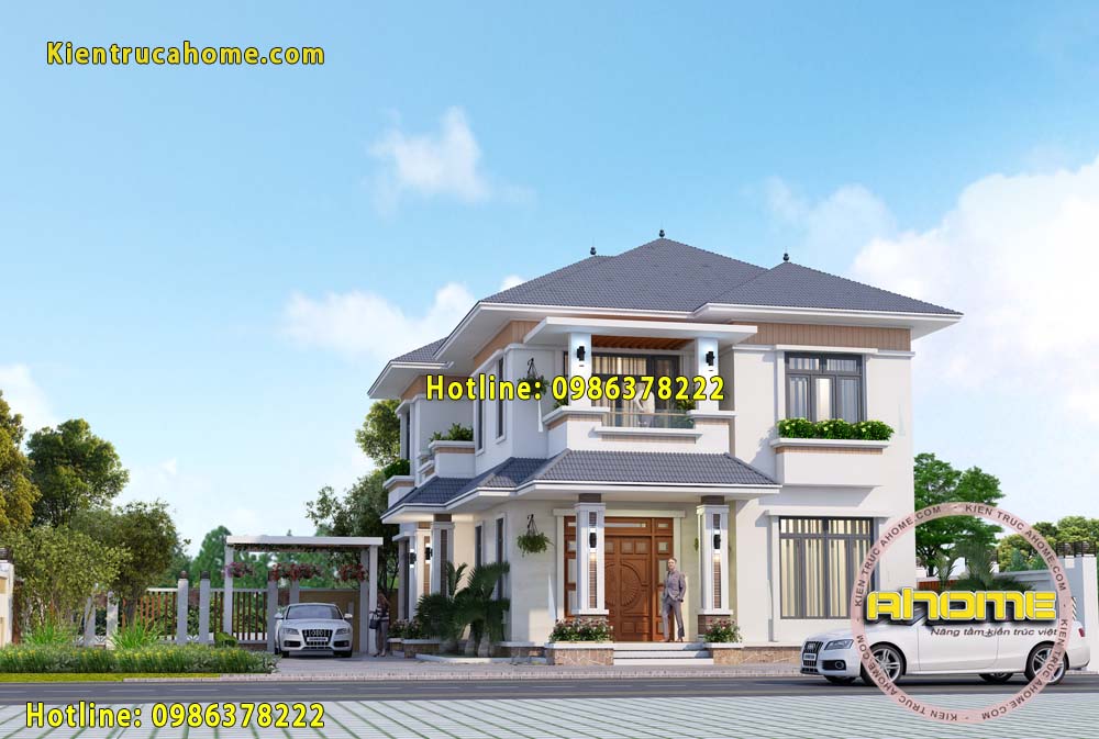 mau biet thu 2 tang hien dai tuyet dep 2