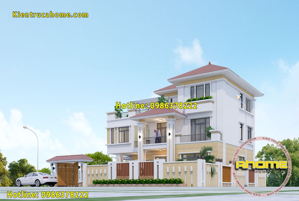 mau biet thu 3 tang hien dai mai nhat AH20045 2