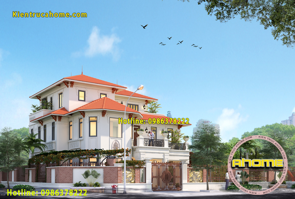 mau biet thu 3 tang phong cach Bac Au ah20127 2