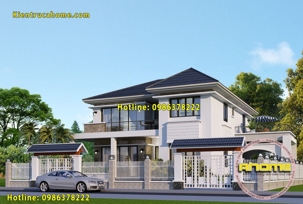 mau biet thu nha vuon 2 tang hien dai ah20076 2