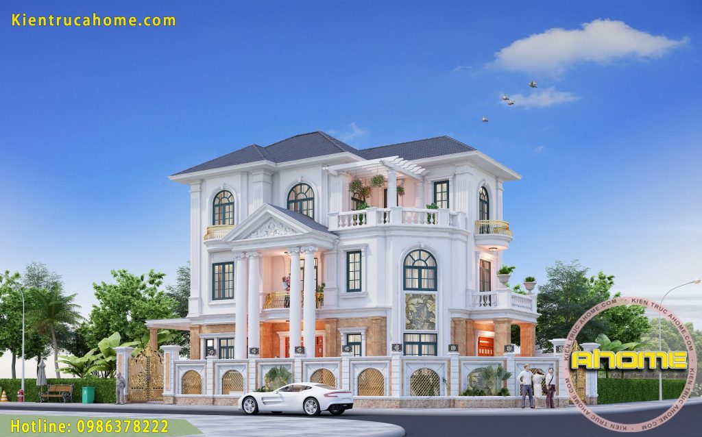 mau biet thu tan co dien 3 tang sang trong AH20014 2