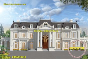 mau dinh thu 2 tang co dien phap dep long lay 3 Biệt thự 50 tỷ