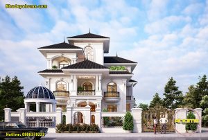 biet thu 3 tang tan co dien an tuong ah21030