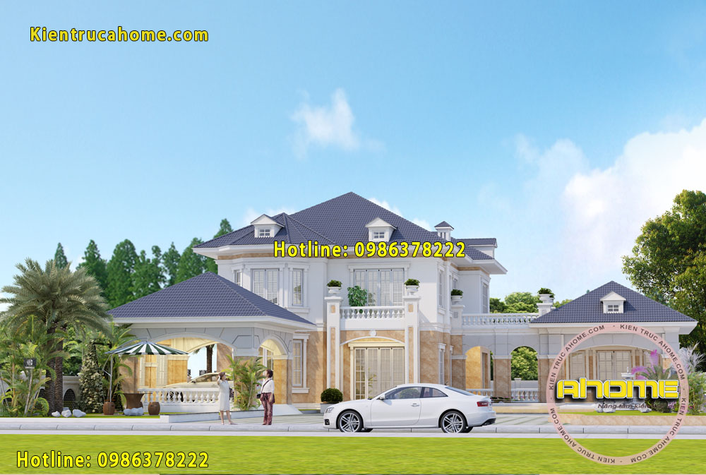 Mẫu thiết kế biệt thự 2 tầng sang trọng kiểu châu âu-2 Mẫu thiết kế biệt thự 2 tầng sang trọng kiểu châu âu-2
