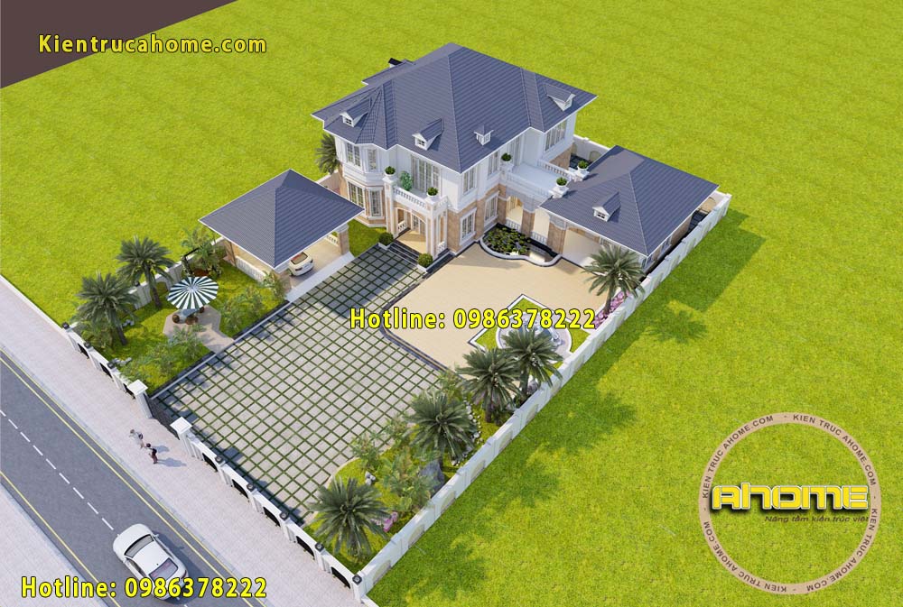 Mẫu thiết kế biệt thự 2 tầng sang trọng kiểu châu âu-3 Mẫu thiết kế biệt thự 2 tầng sang trọng kiểu châu âu-3