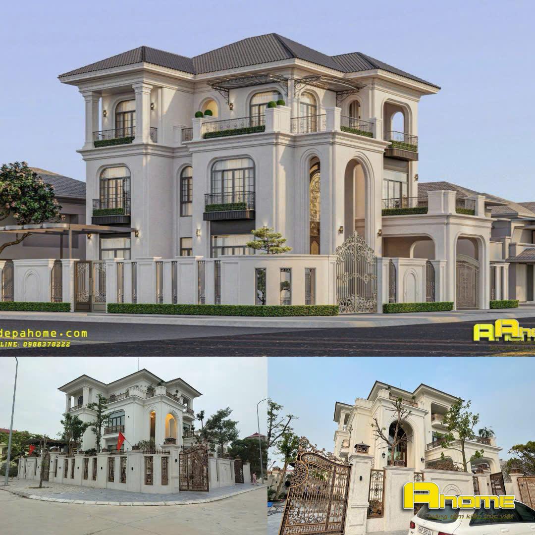 Biệt Thự 3 Tầng Sang Trọng Tại Bắc Ninh – Công Trình Thực Tế AHome 2 Công trình thực tế của AHome