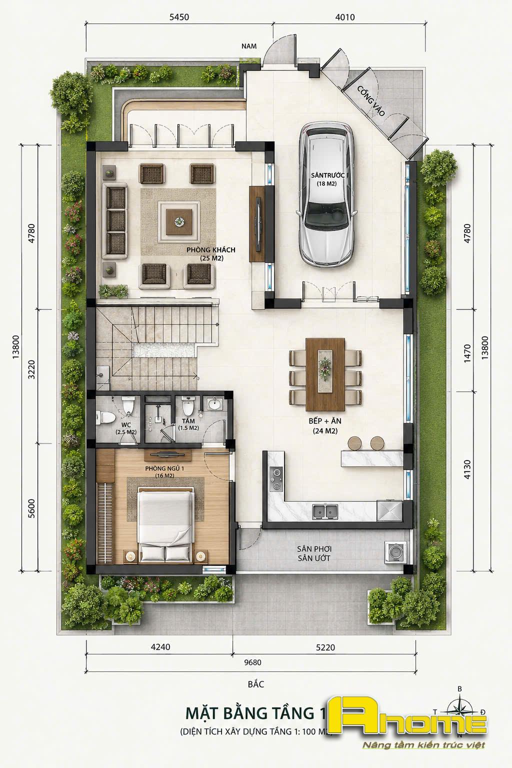 mẫu biệt thự 2 tầng hiện đại chữ L-6 mẫu biệt thự 2 tầng hiện đại chữ L-6