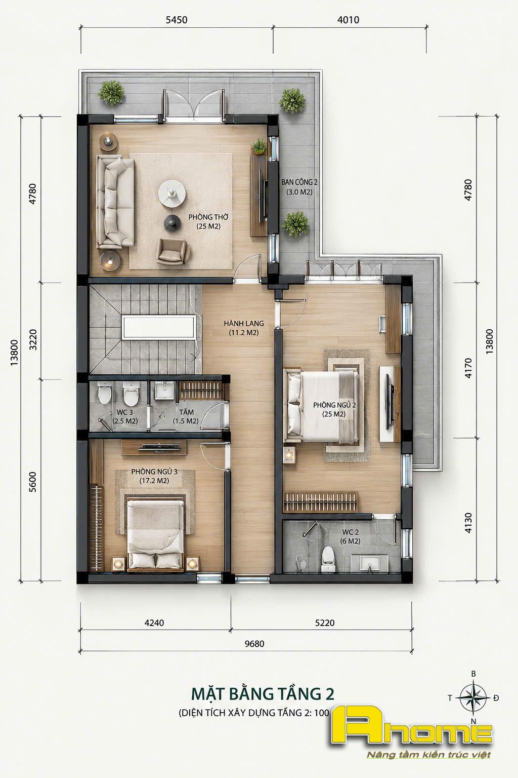 mẫu biệt thự 2 tầng hiện đại chữ L-7 mẫu biệt thự 2 tầng hiện đại chữ L-7